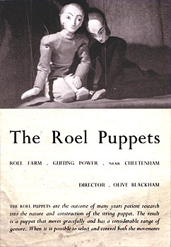 Roel Puppets Publicity Leaflet