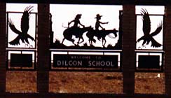 Entrance to Dilcon School Arizona