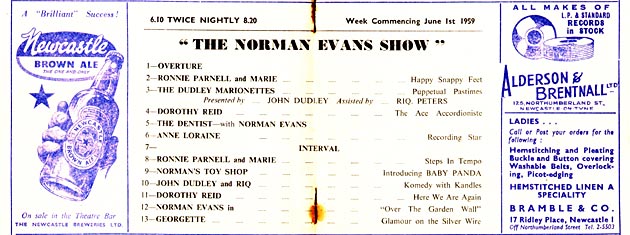 Palace Newcastle 1959