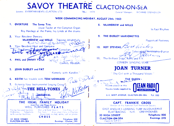 Savoy Clacton 1960
