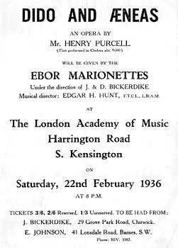 Ebor Marionettes Poster