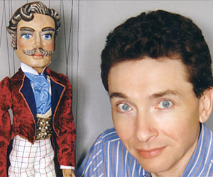Ian Denny with "Sir Cedric" Marionette