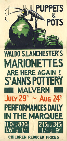Lanchester Puppets & Pots Poster