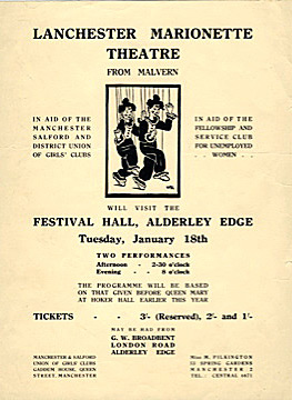 Festival Hall, Alderley Edge Flyer