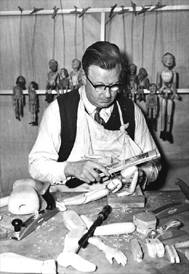 Ernest Shutt in Workshop