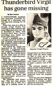 Thunderbirds News Cutting