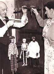 Harry's Son Jim & Wife with Marionettes